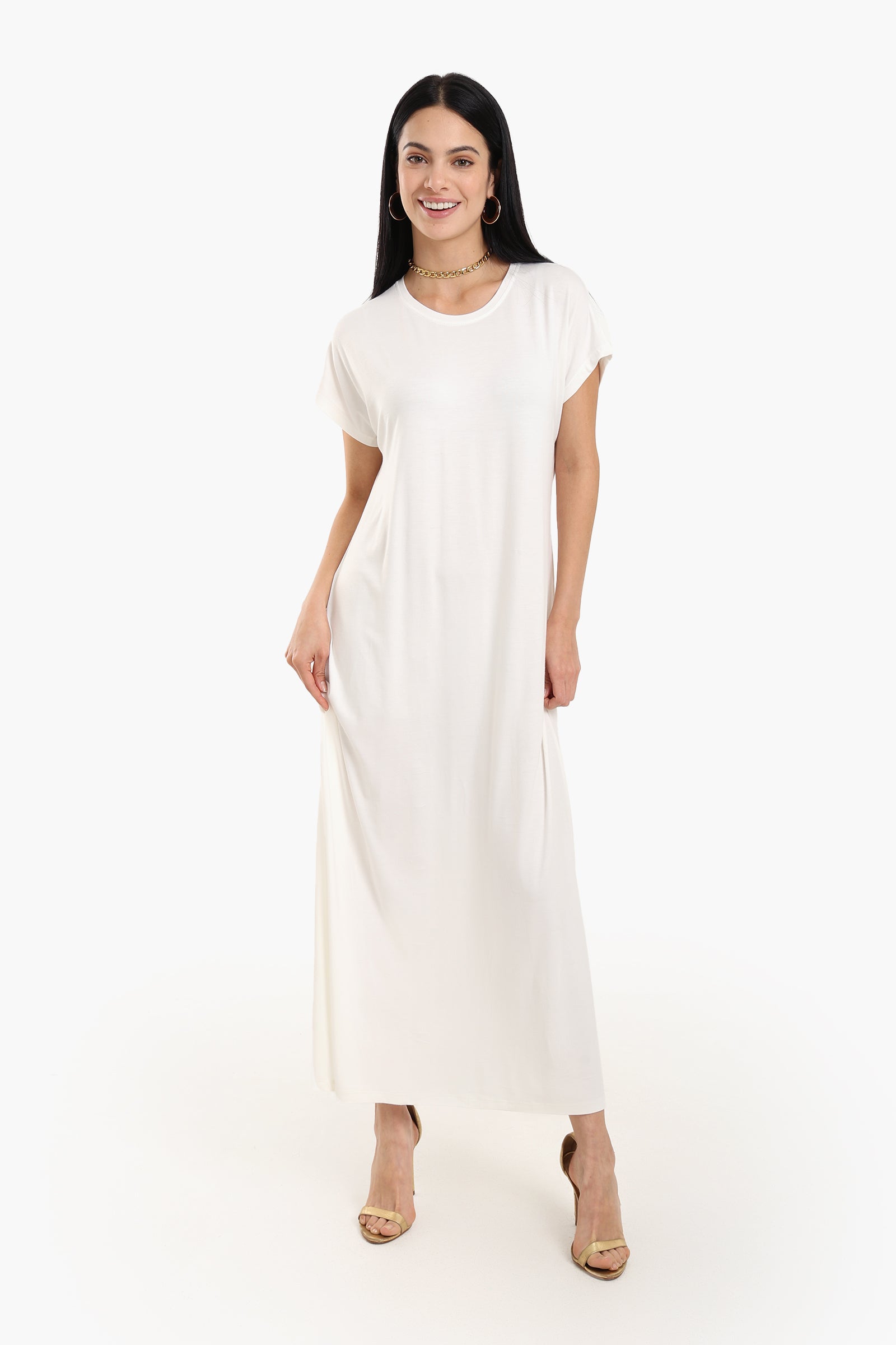 Slip On Viscose Dress