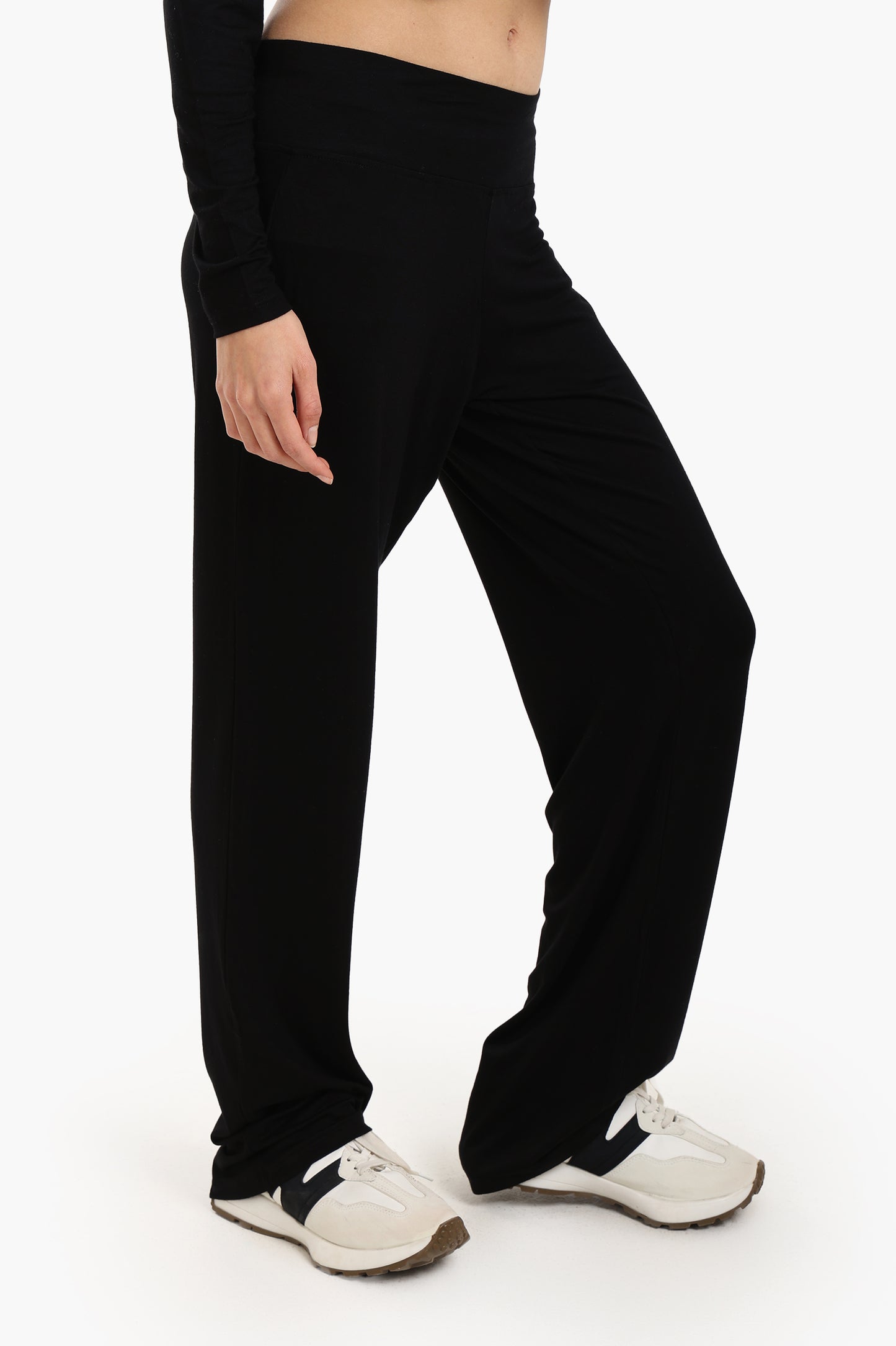 Black Viscose Pants