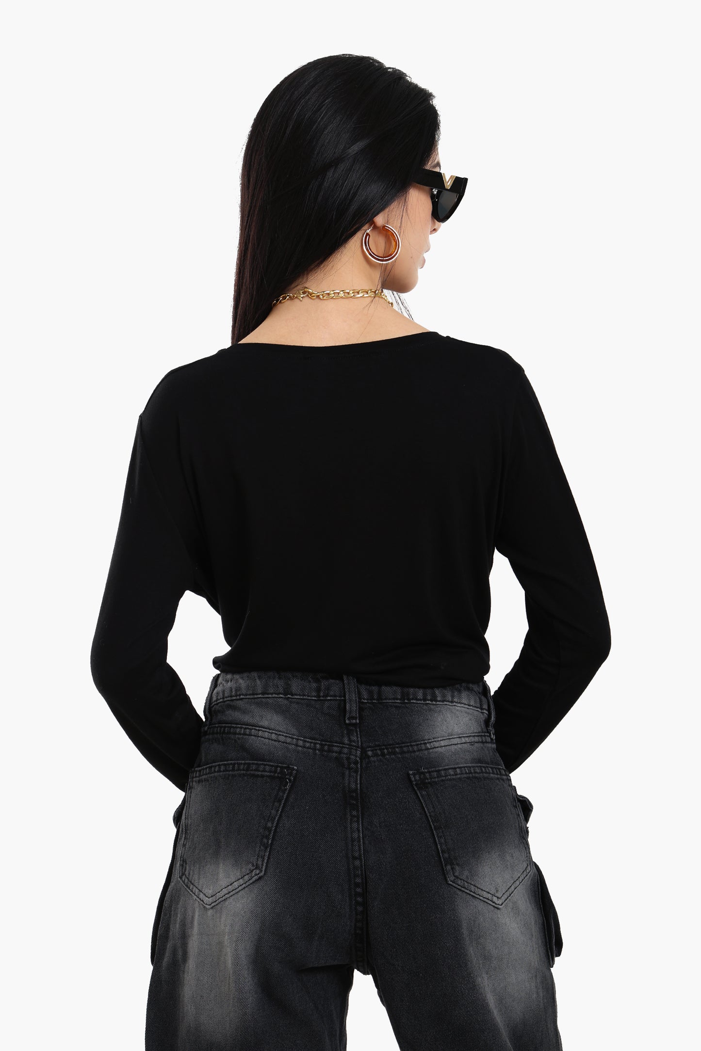 Long Sleeves Viscose Blouse