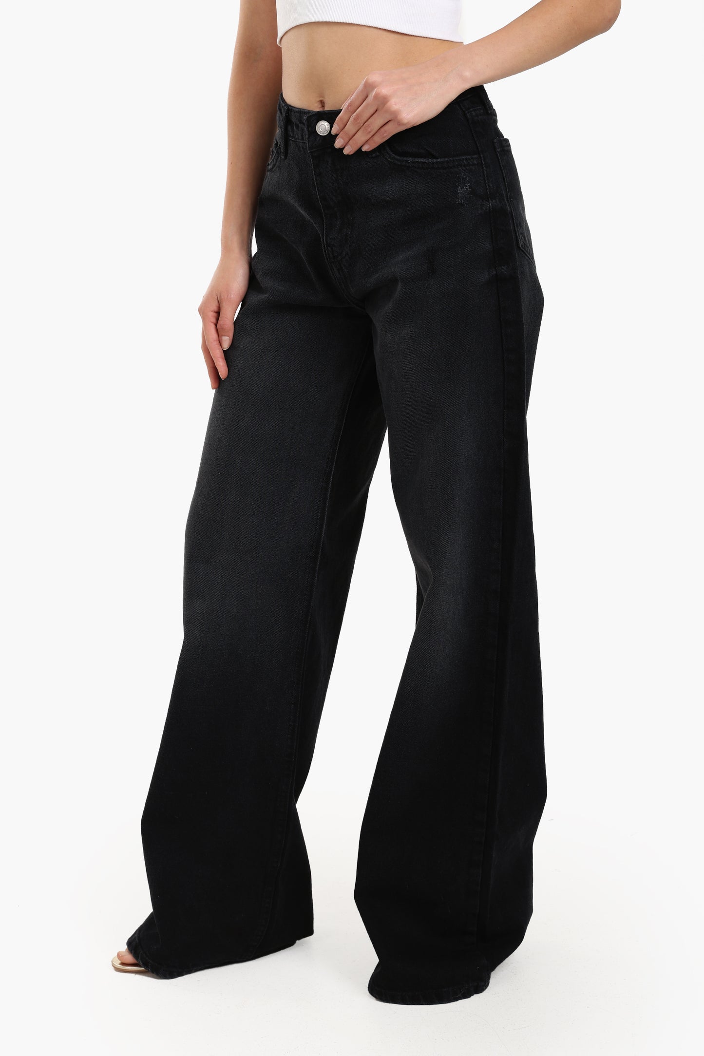 Wide Leg High Waist Jeans