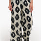 Chic Black & White Printed Pants