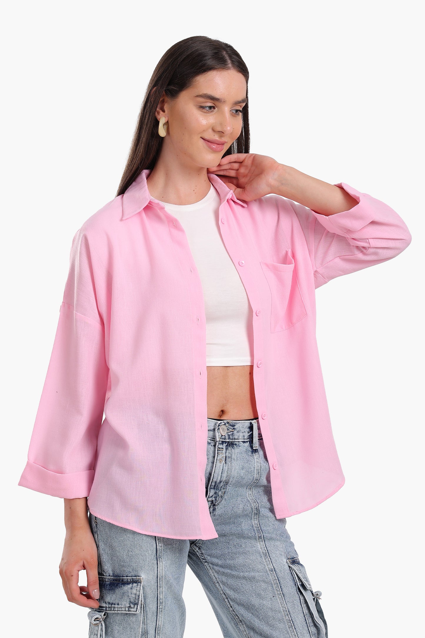 Shirt with 3/4 Sleeves