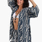 Zebra All Over Printed Kimono