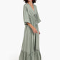 Deep V-Neck Maxi Dress