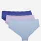 Cotton Lace Bikini Panties - Pack of 3
