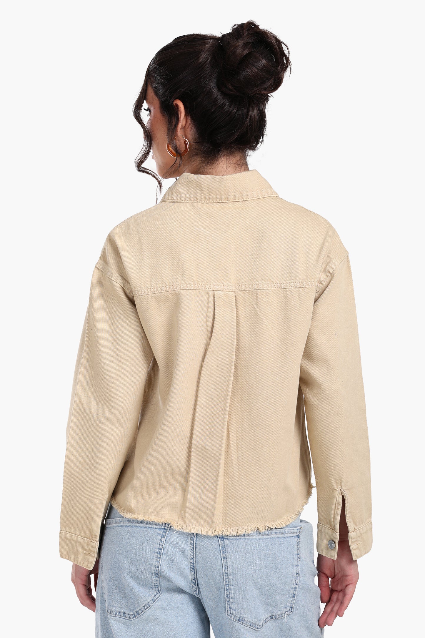 Beige Denim Jacket
