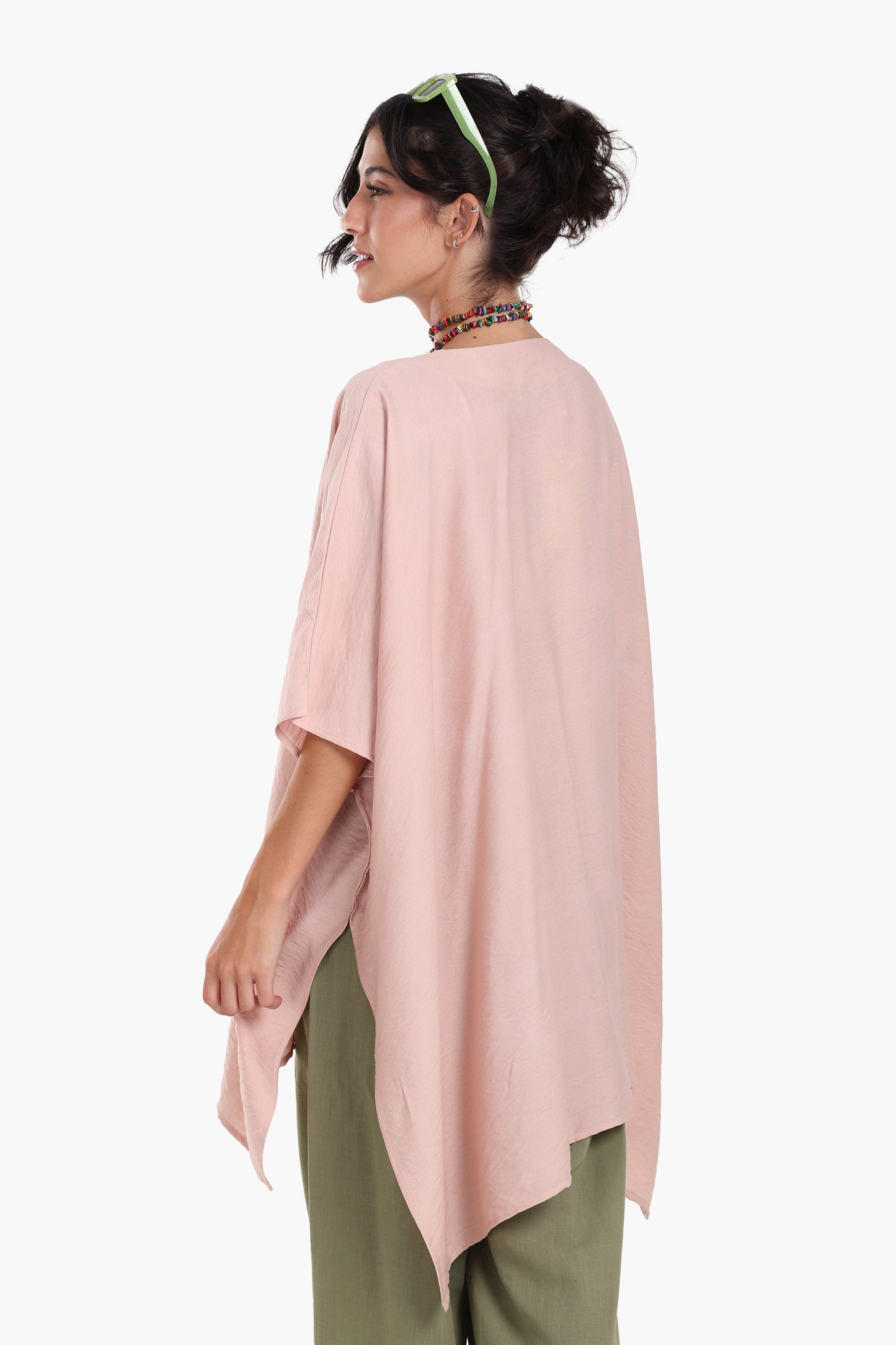 Asymmetrical Tencel Kimono
