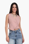 Asymmetrical Sleeveless Vest