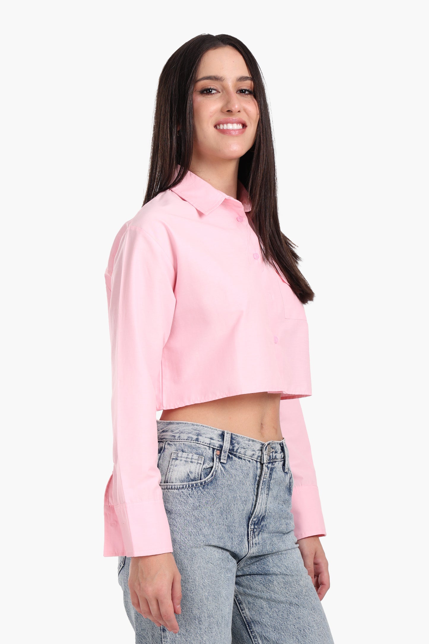 Cropped Viscose Shirt