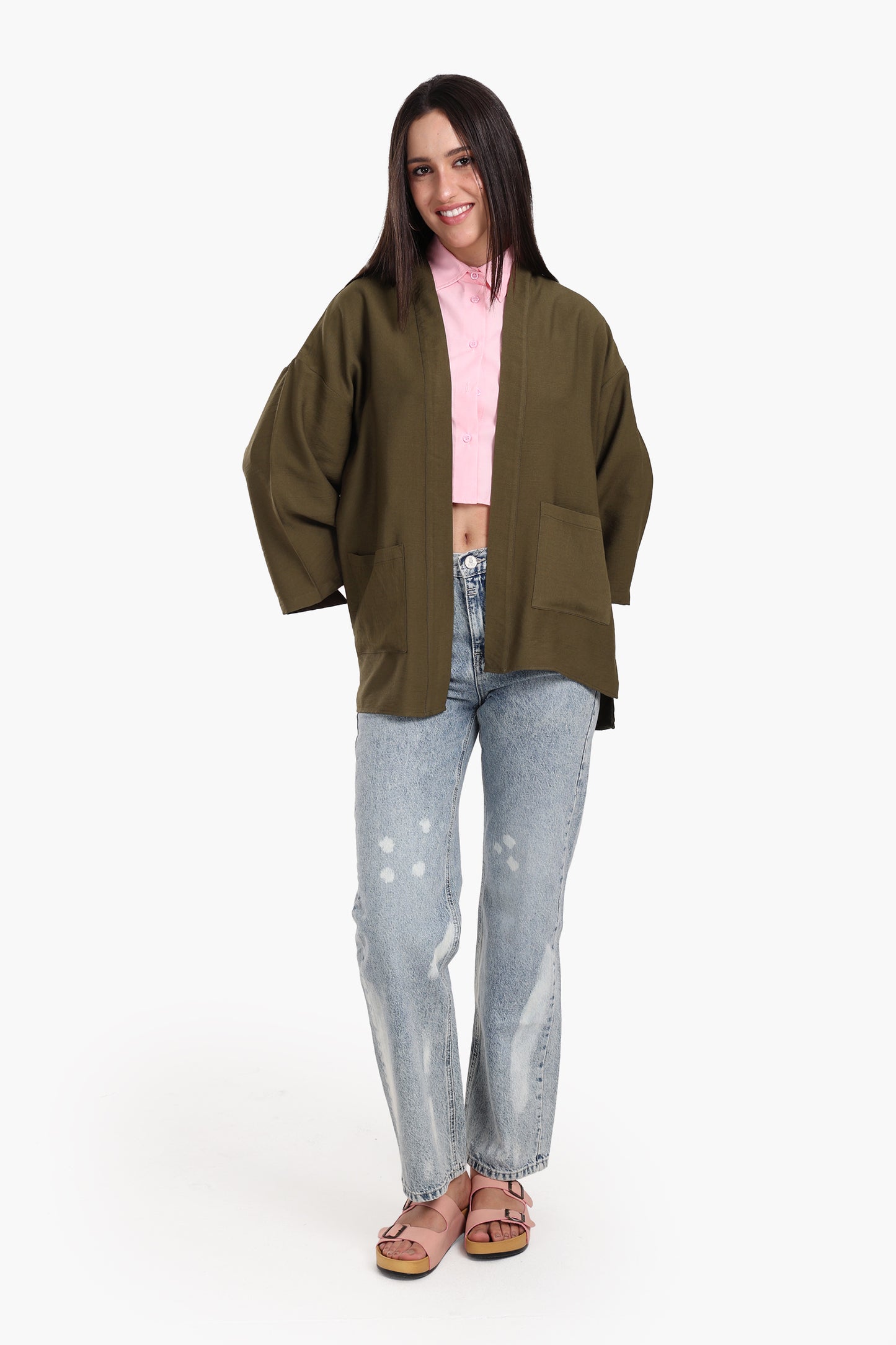 Wrist Length Sleeves Kimono