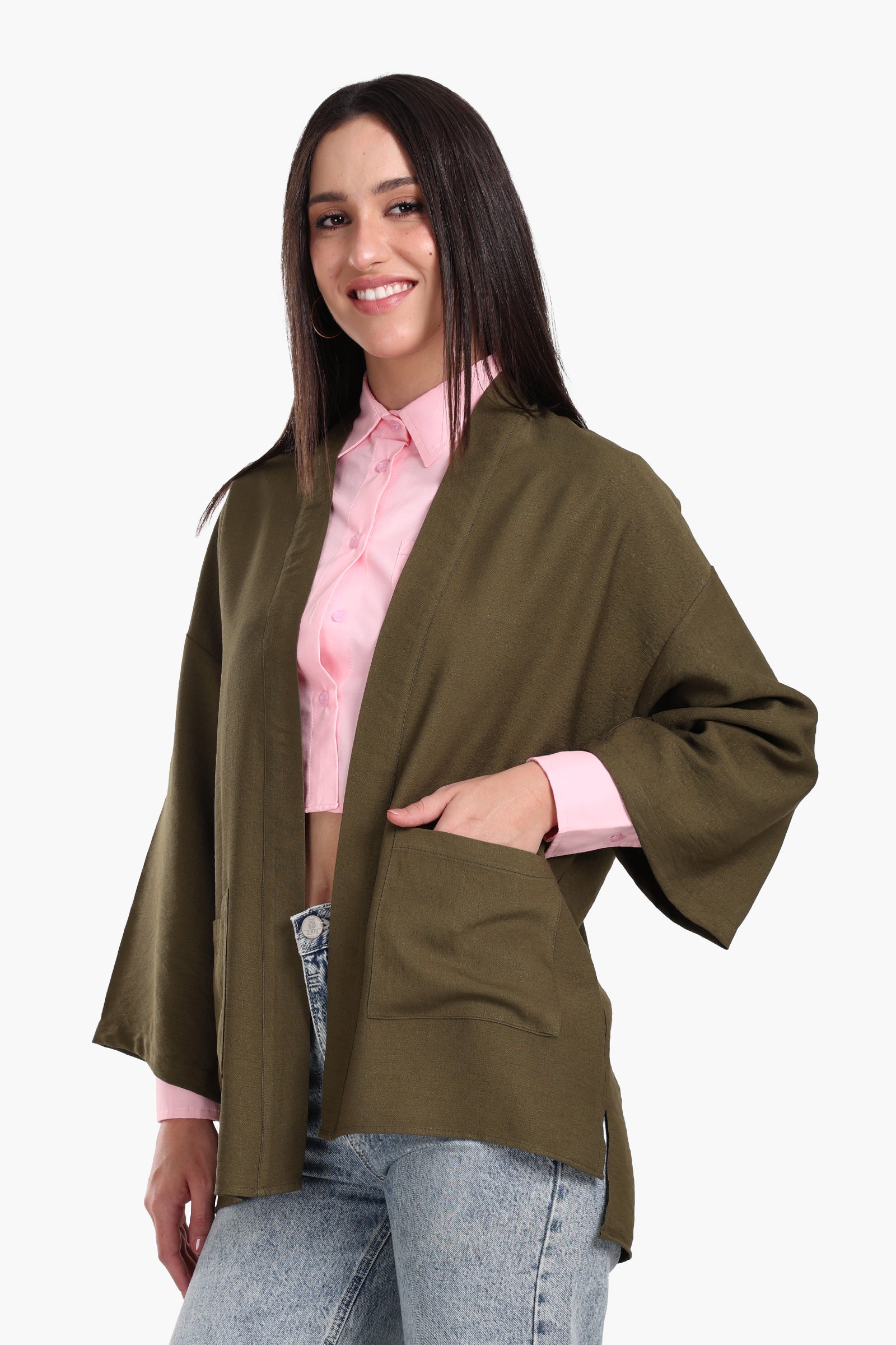 Wrist Length Sleeves Kimono