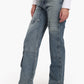 Straight Cut Cargo Jeans