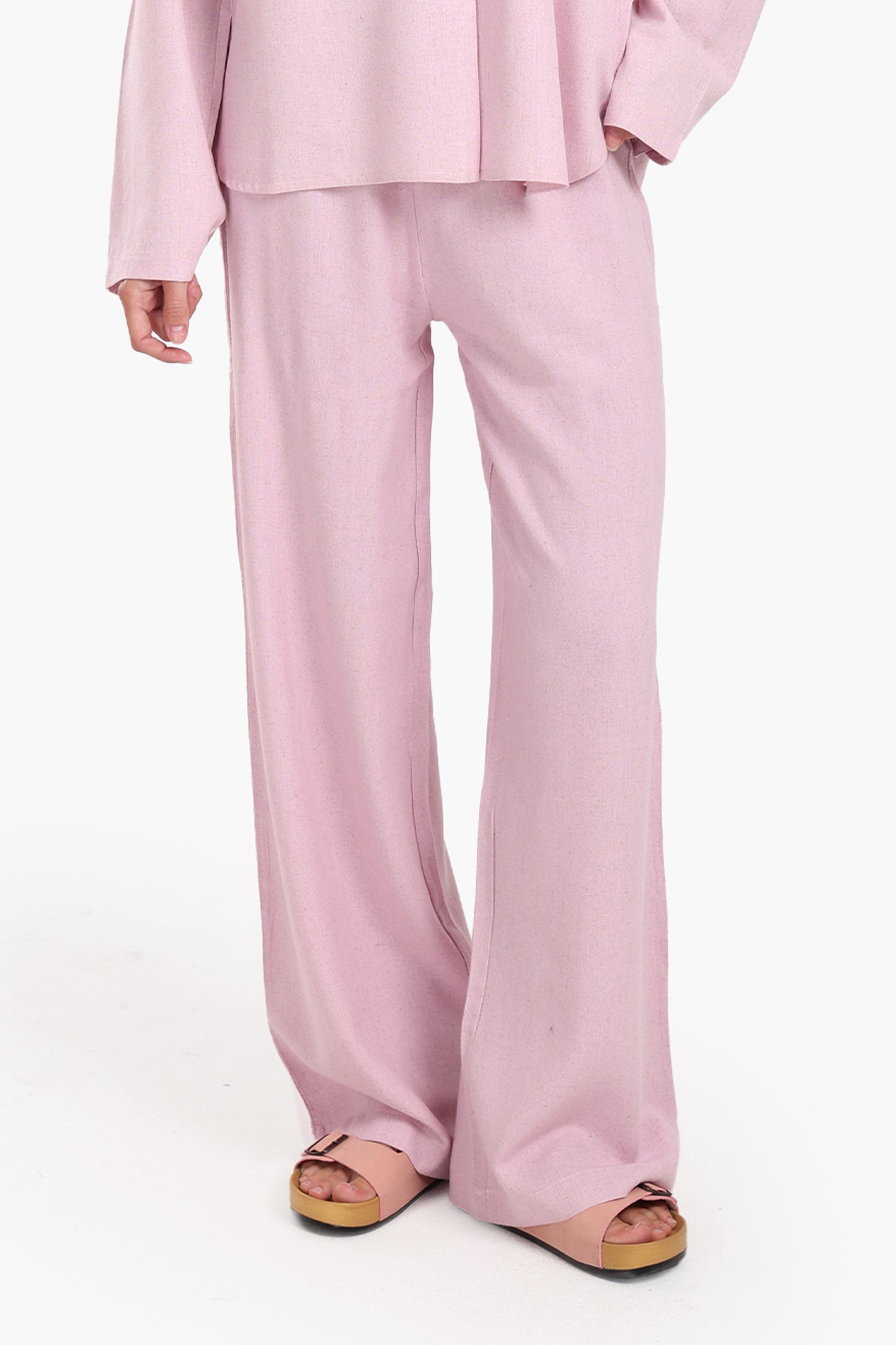 Wide-Leg Lounge Pants