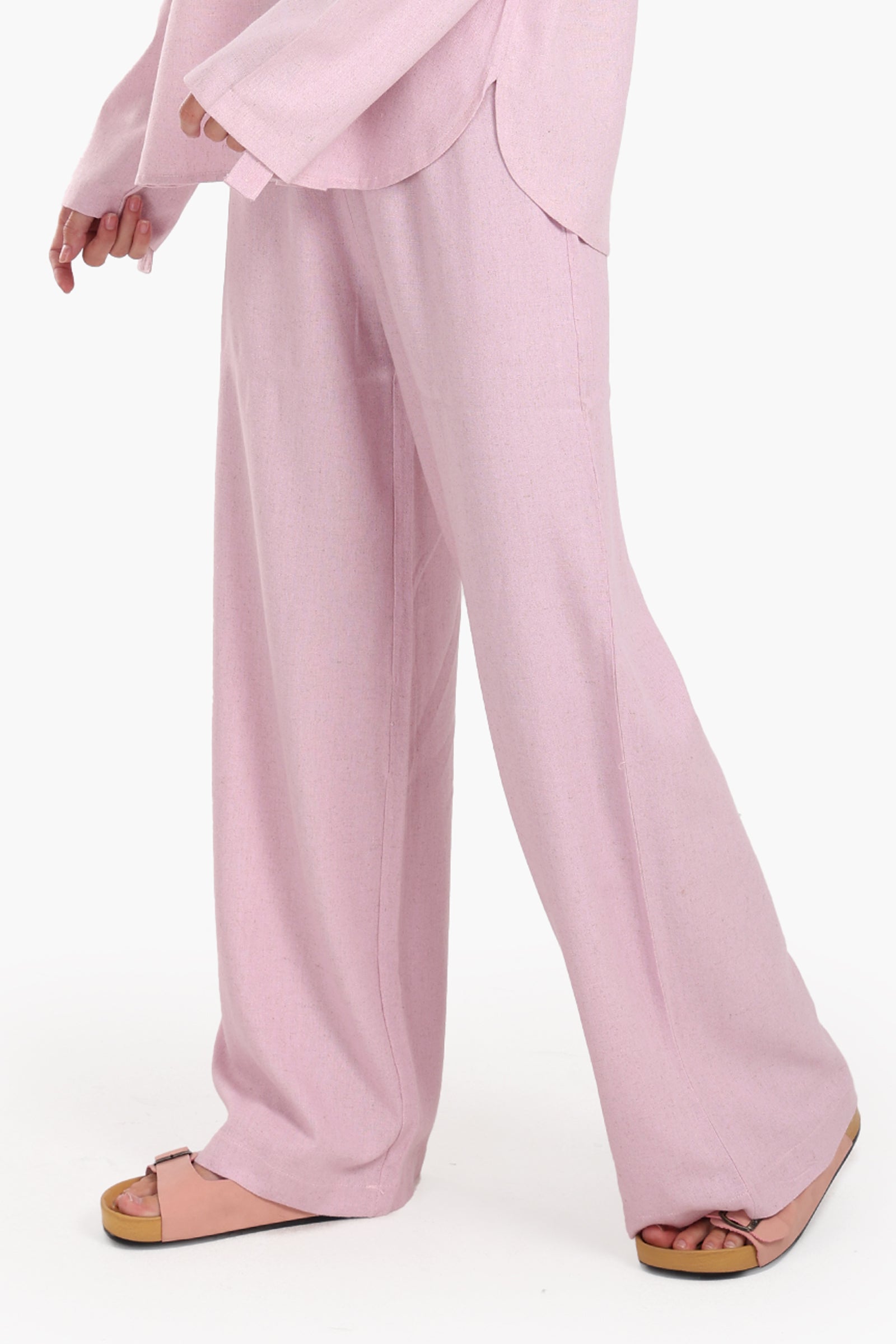 Wide-Leg Lounge Pants