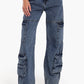Denim Cargo Pants