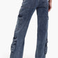 Denim Cargo Pants
