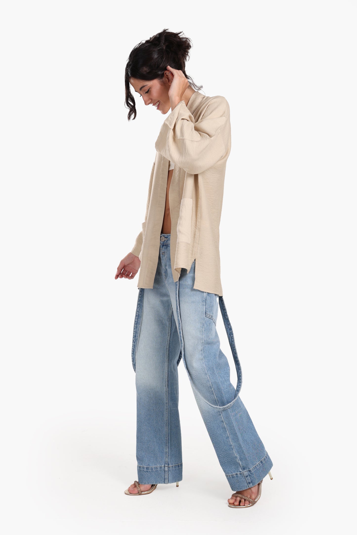 Wrist Length Sleeves Kimono