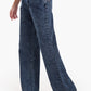 Cutout Waist Wide-Leg Jeans