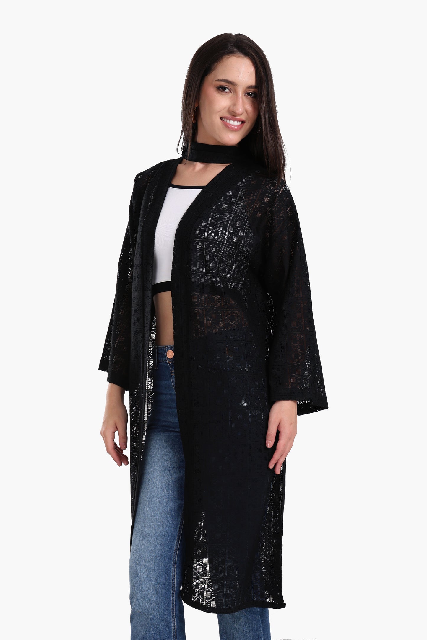 Lace Pattern Kimono