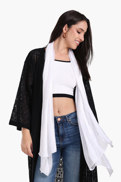 Essential Striped Satin Scarf