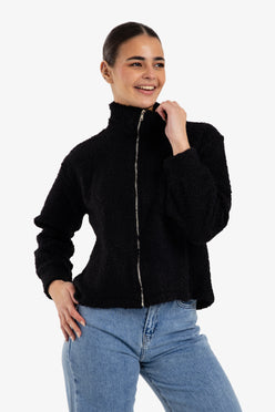 Stand Collar Wool Jacket