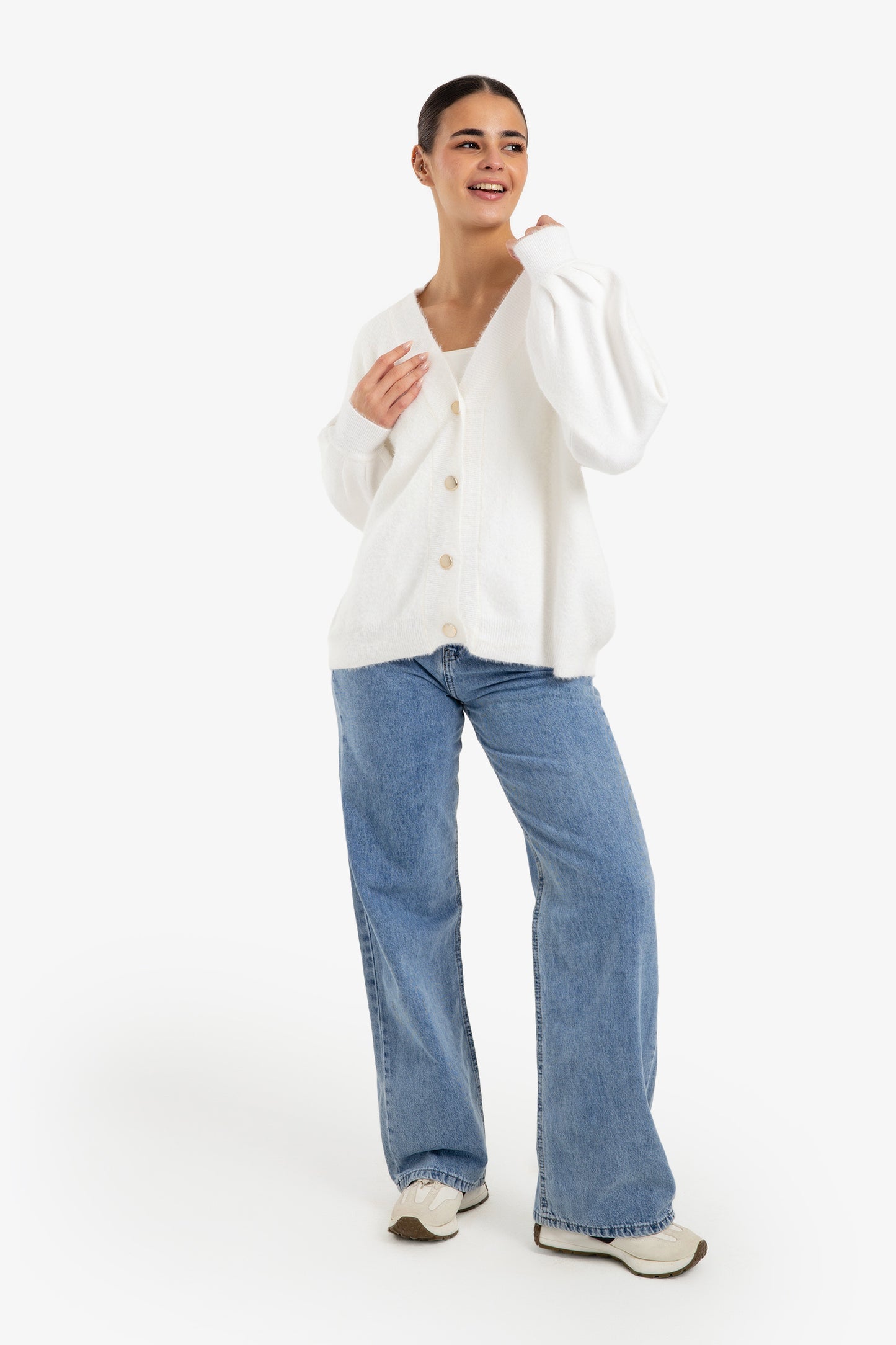 Relaxed V-Neck Cardigan