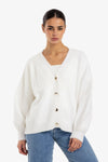 Relaxed V-Neck Cardigan