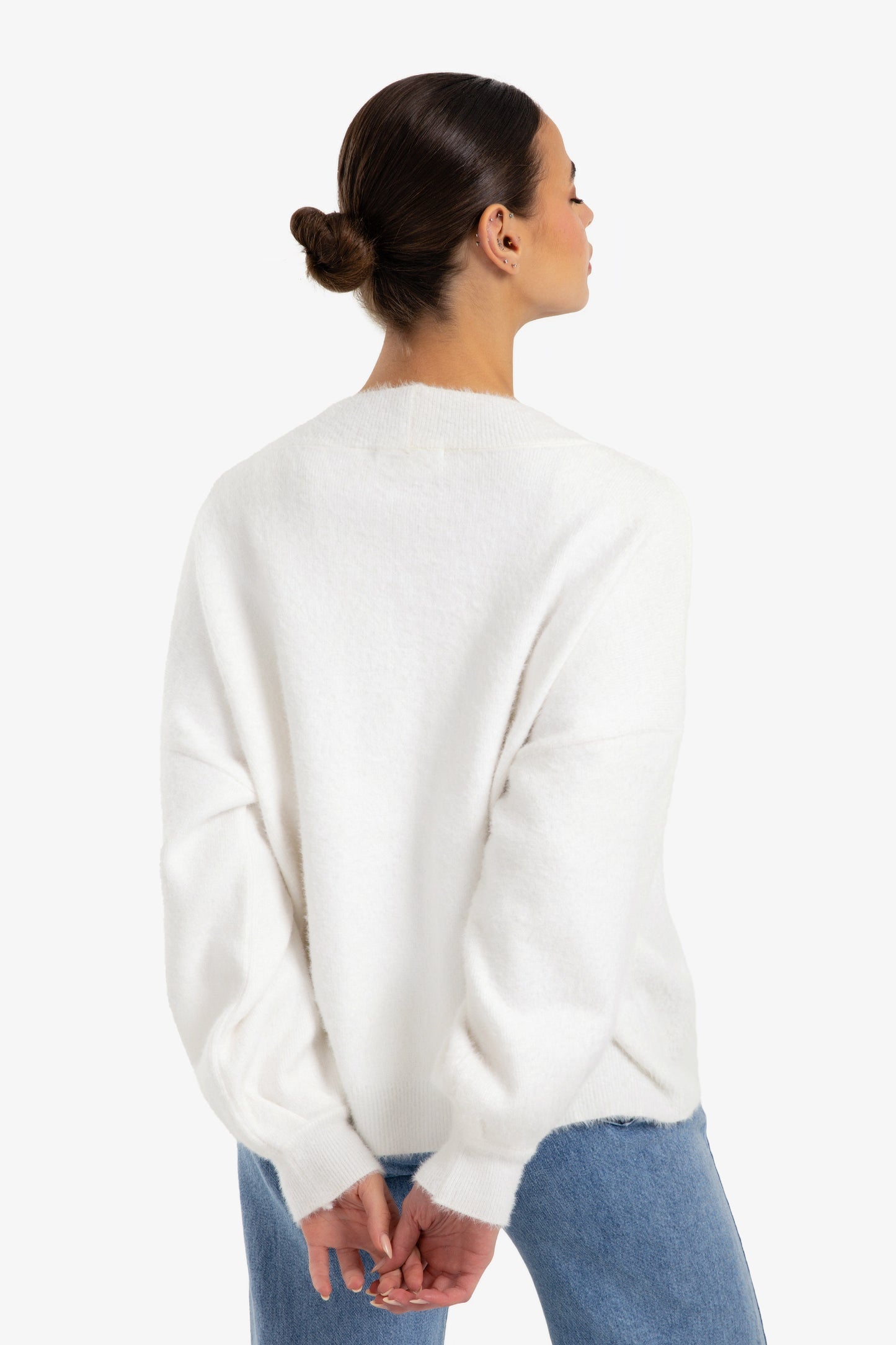 Relaxed V-Neck Cardigan