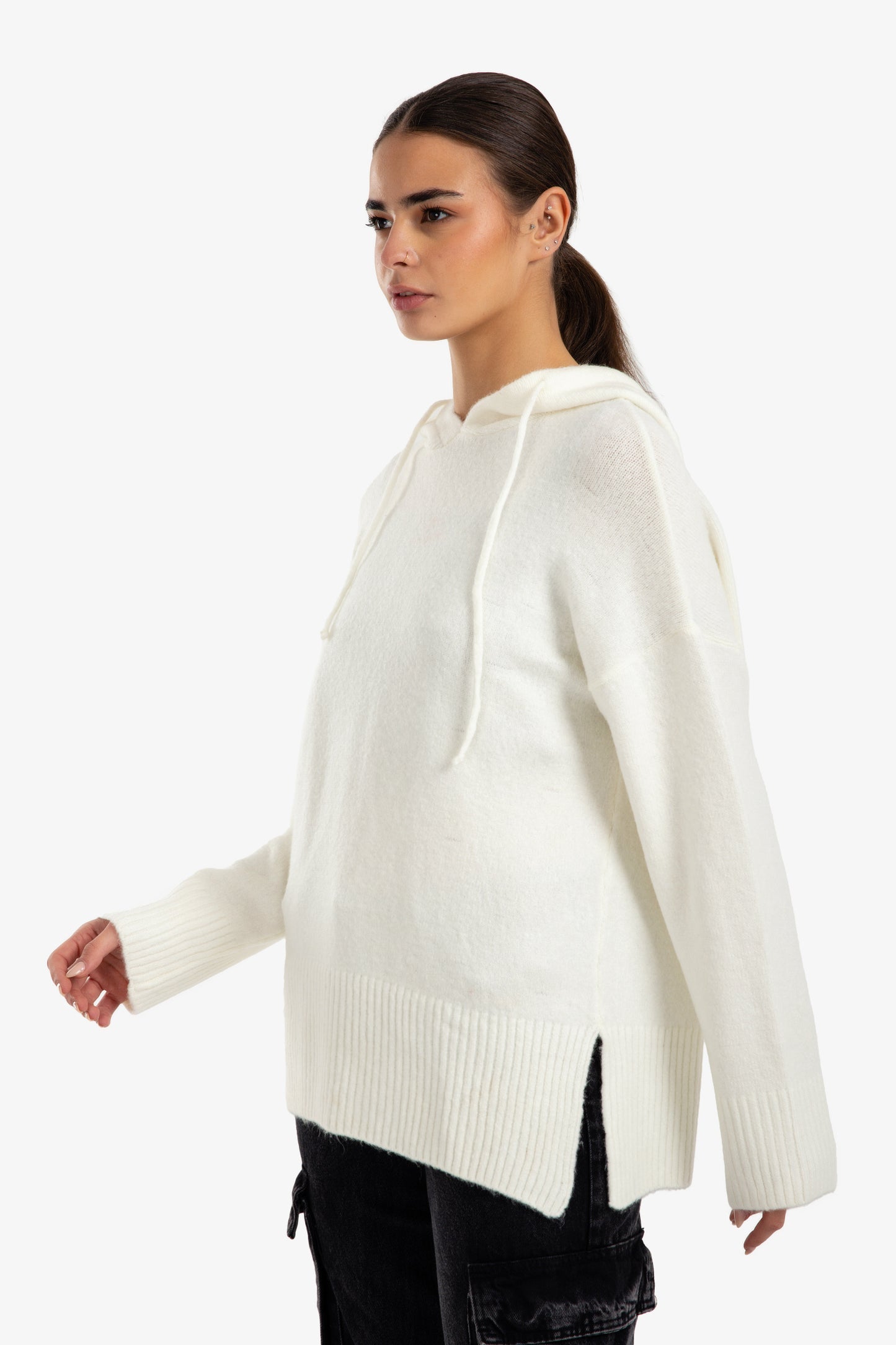 Hooded Wool Sweatshirt