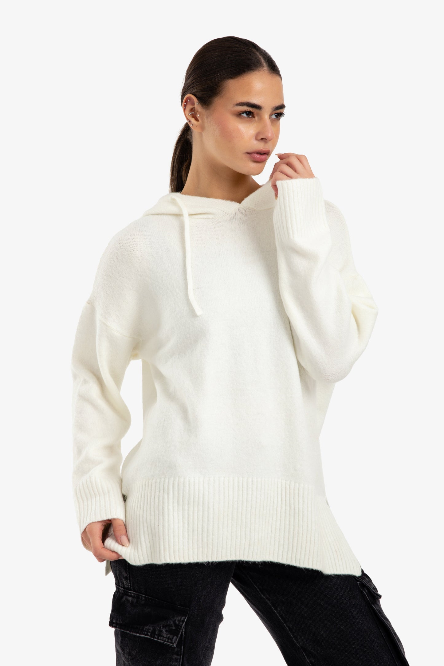 Hooded Wool Sweatshirt