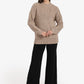 Ribbed-Trim Knit Pullover