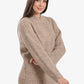 Ribbed-Trim Knit Pullover