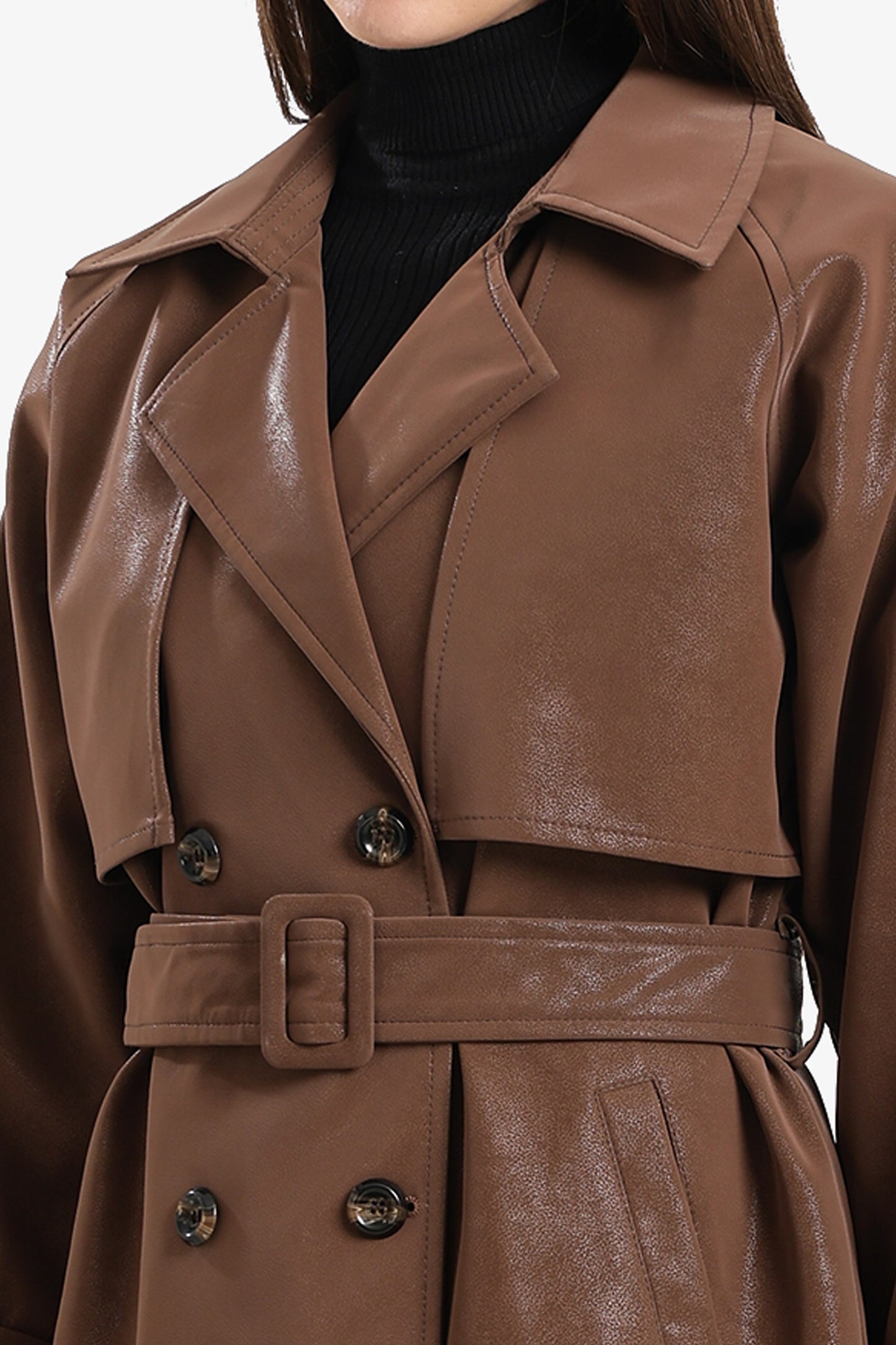 Leather Trench Coat