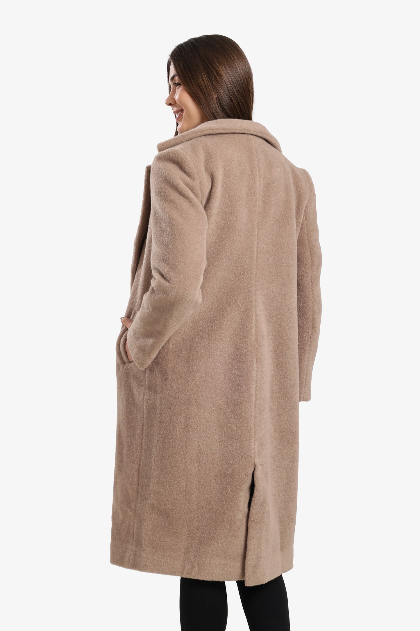 Open-Front Midi Coat