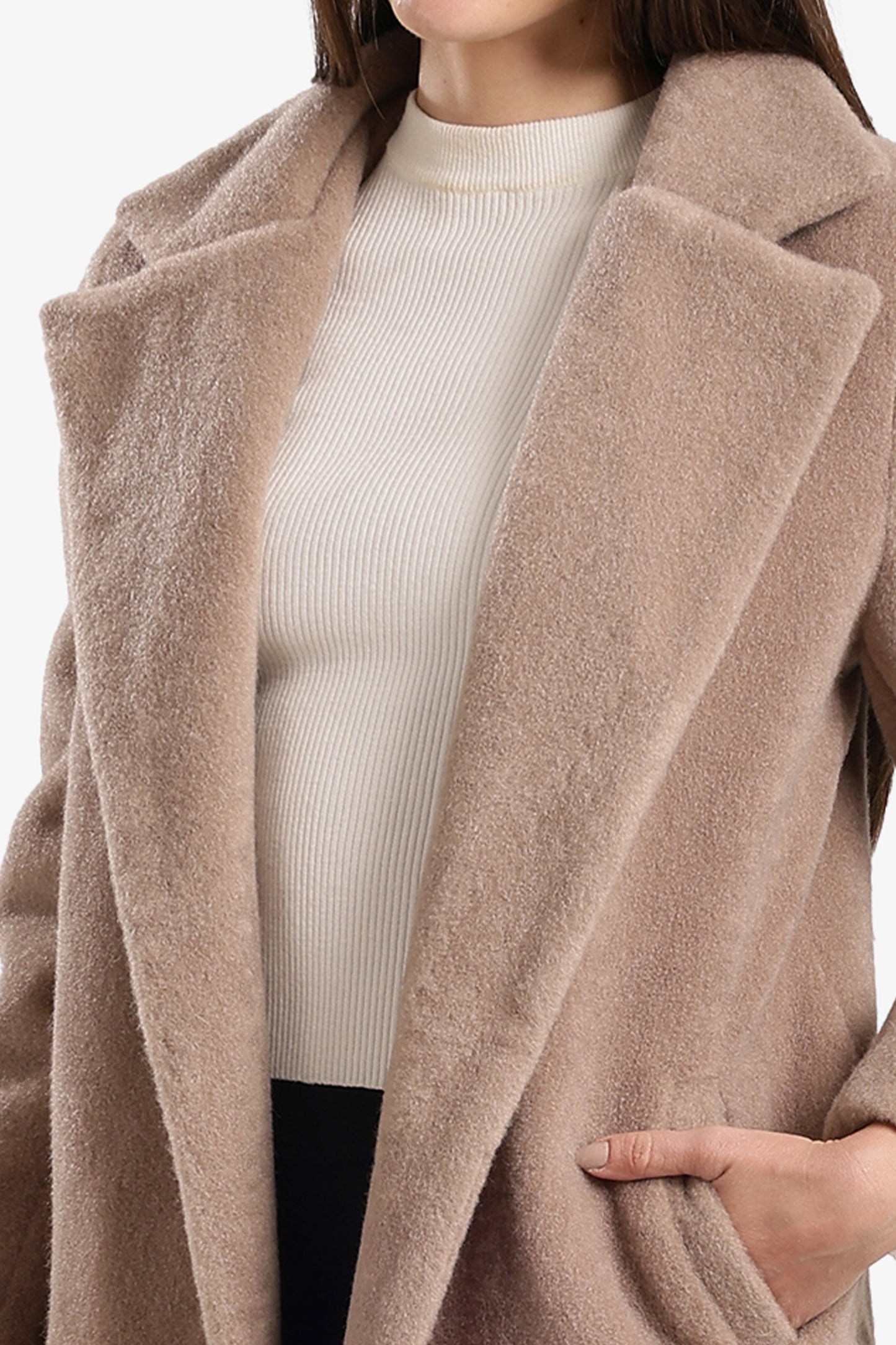 Open-Front Midi Coat