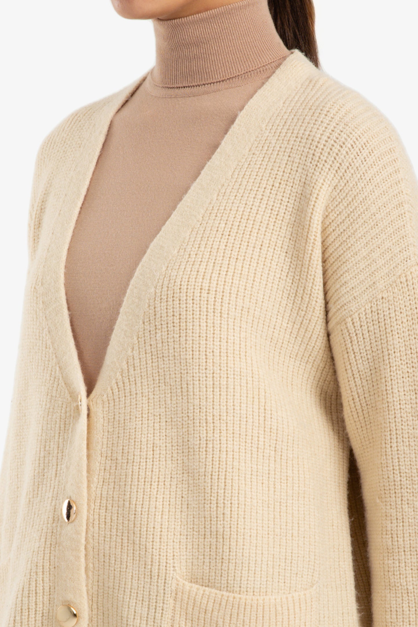 Button-Down Relaxed Cardigan