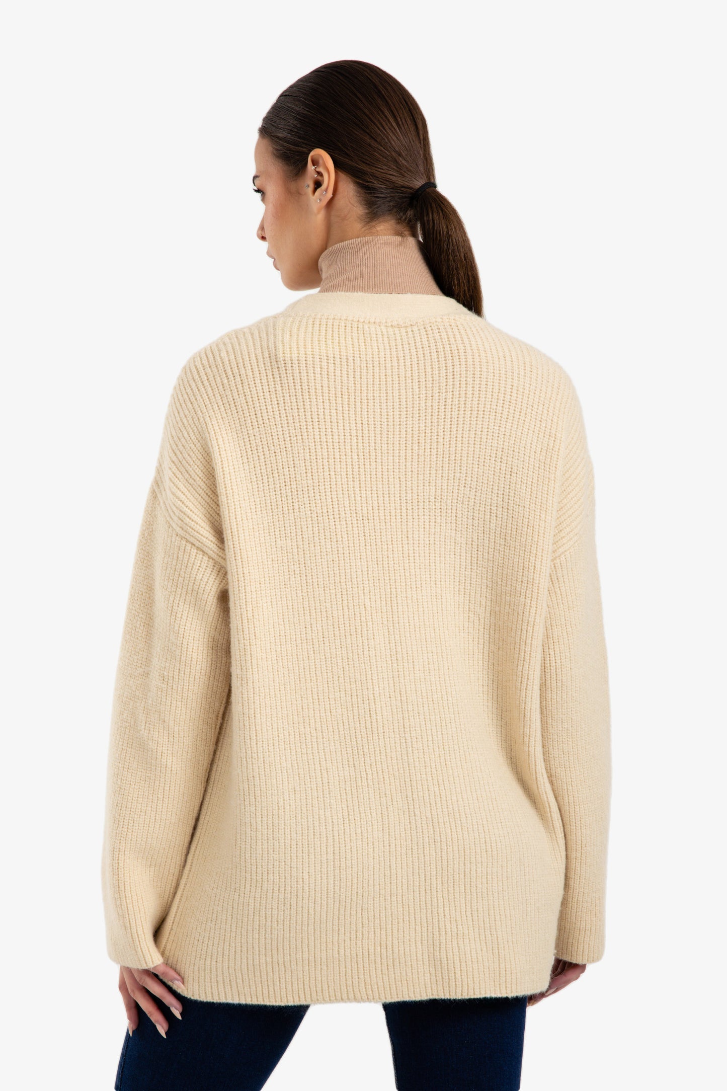 Button-Down Relaxed Cardigan