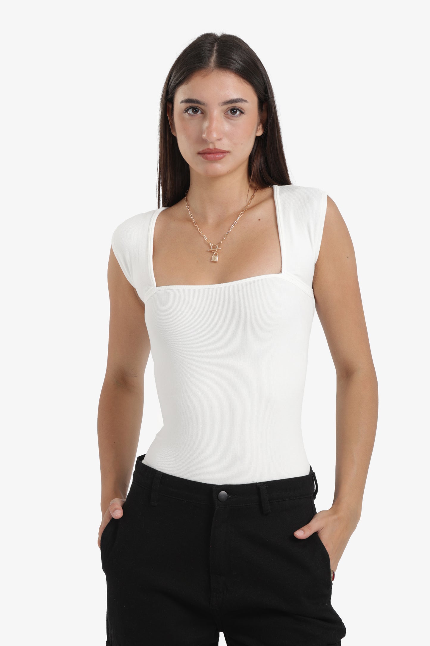 Cut-Out Microfiber Bodysuit