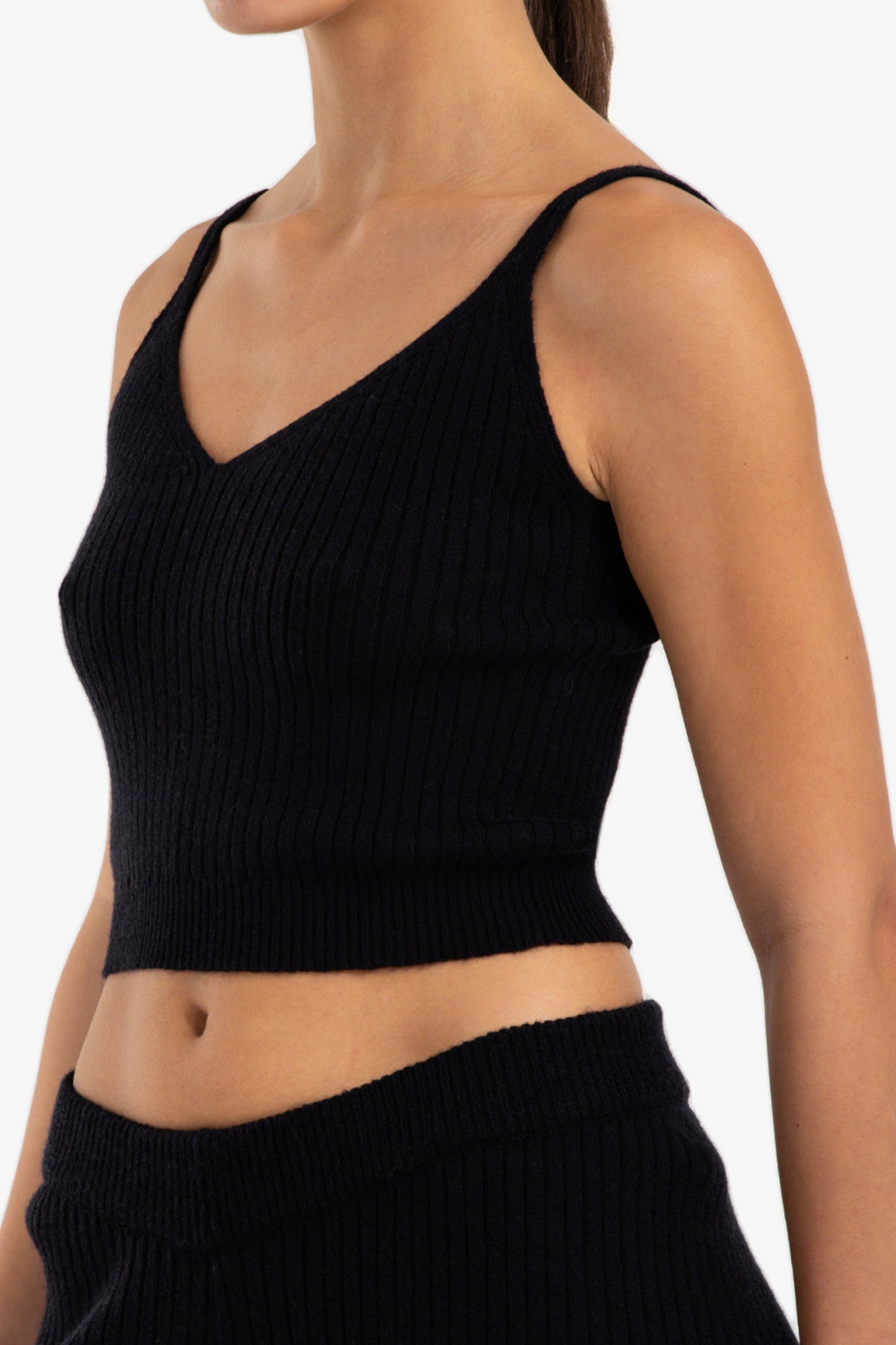 Cropped Slim Fit Top