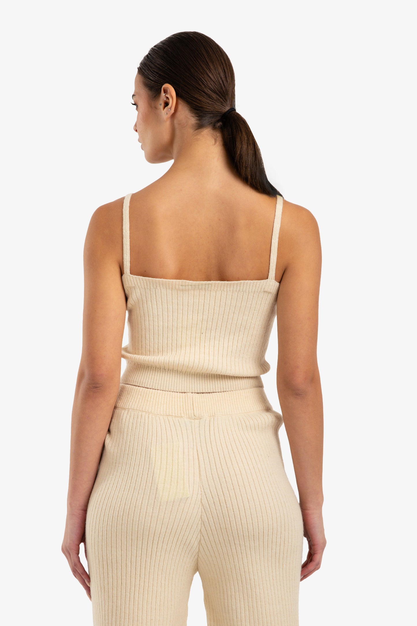 Cropped Slim Fit Top