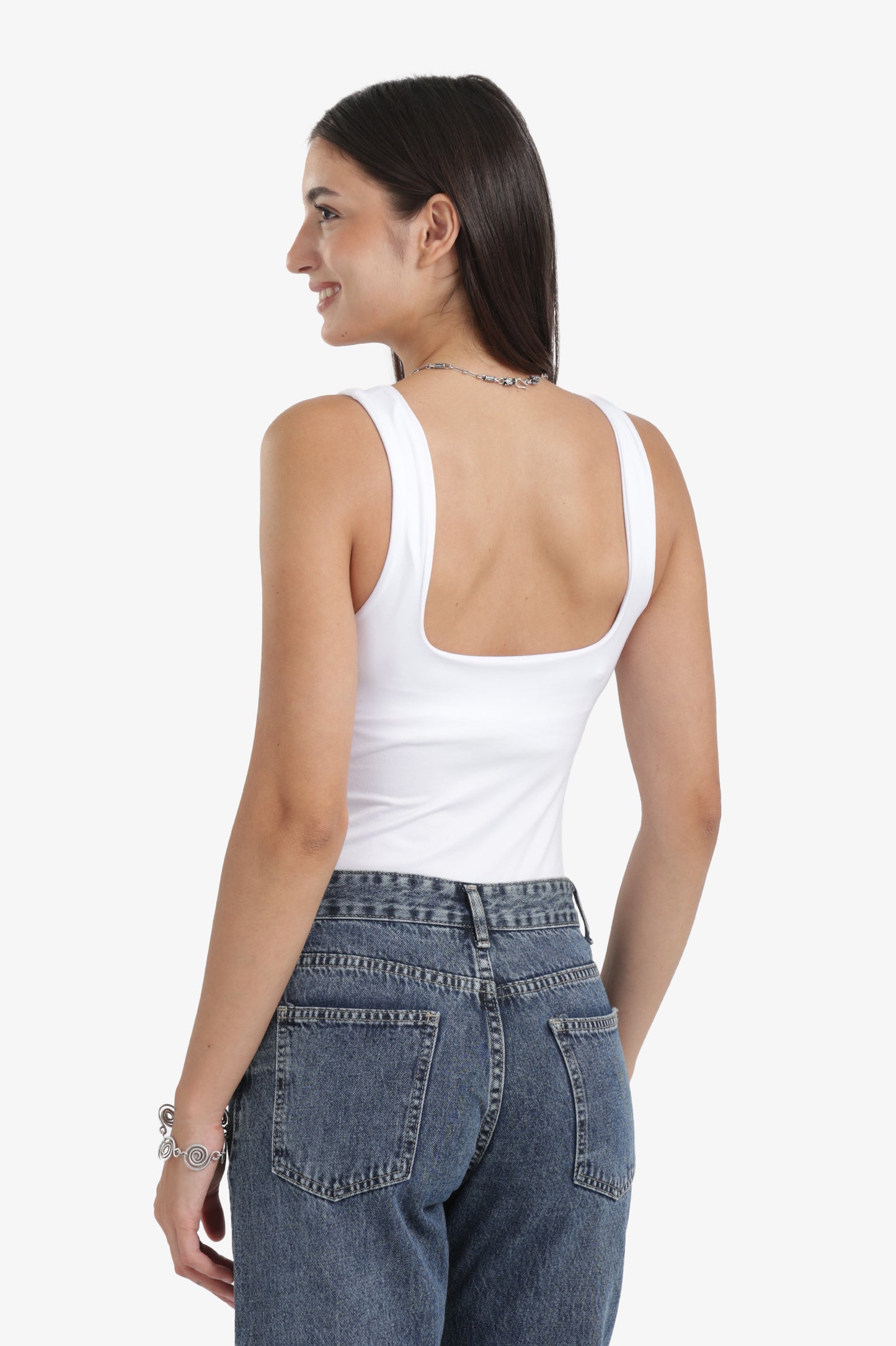 Microfiber Square Neck Bodysuit