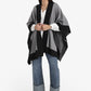 Wide Black Trim Poncho