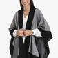 Wide Black Trim Poncho
