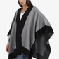 Wide Black Trim Poncho