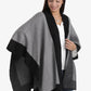 Wide Black Trim Poncho