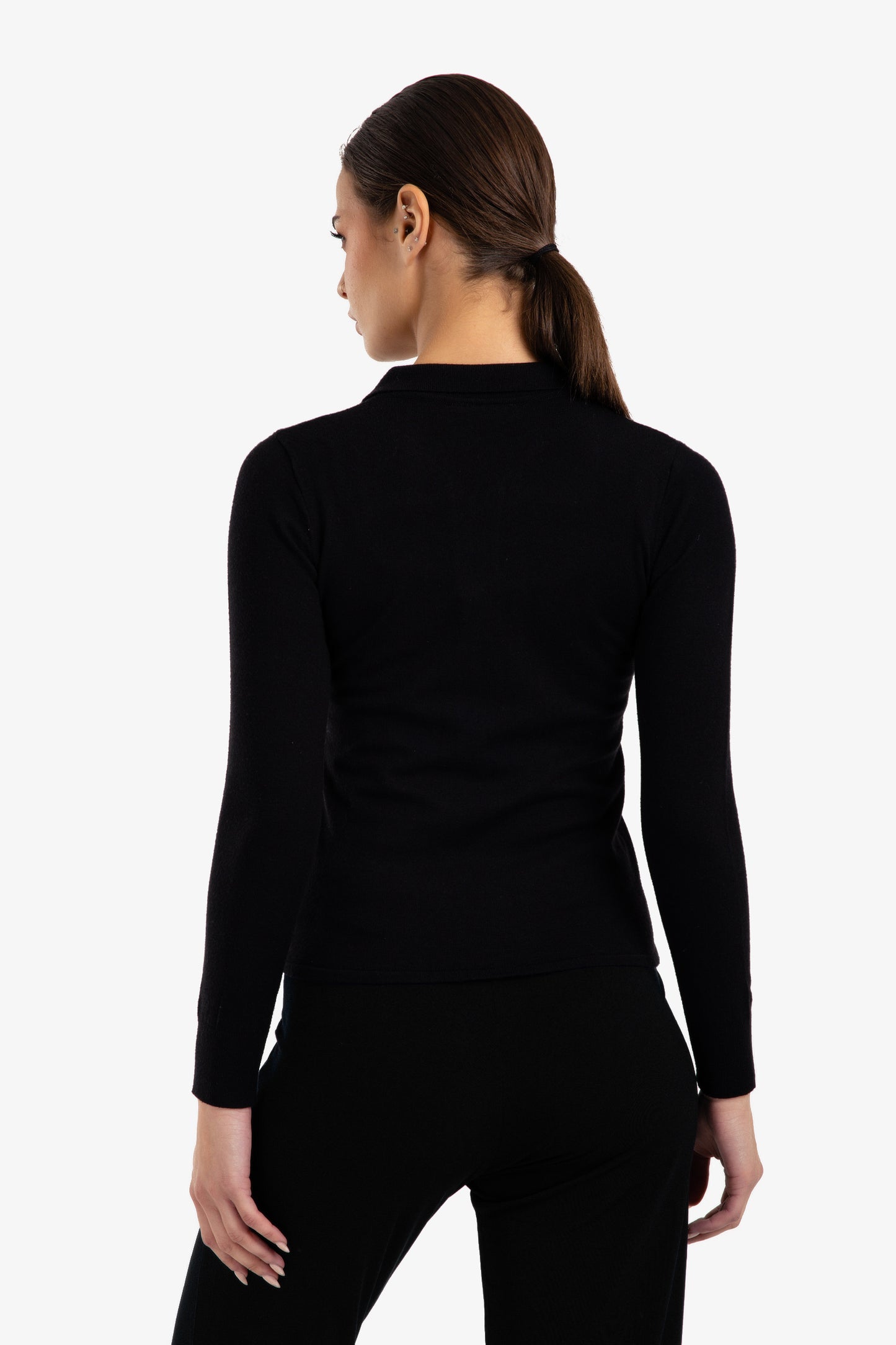 Buttoned Slim Fit Pullover