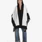 Wide Black Trim Poncho
