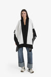 Wide Black Trim Poncho