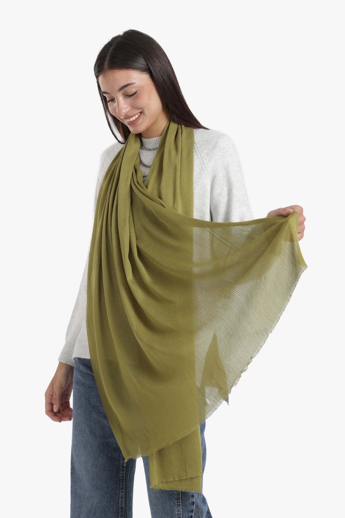 Ribbed Rectangular Scarf