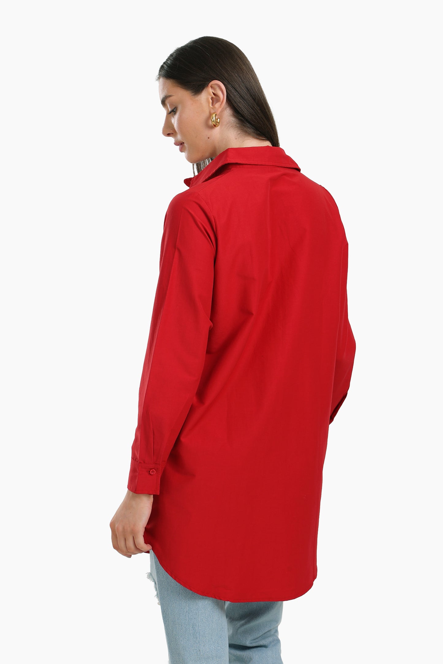 Round Hem Long Shirt